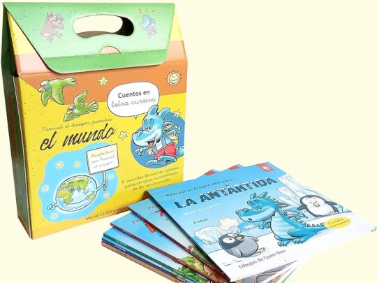 Cuentos en Letra Ligada: 6 Cuentos para Divertirse Aprendiendo de Pascual el Dragón Descubre el Mundo